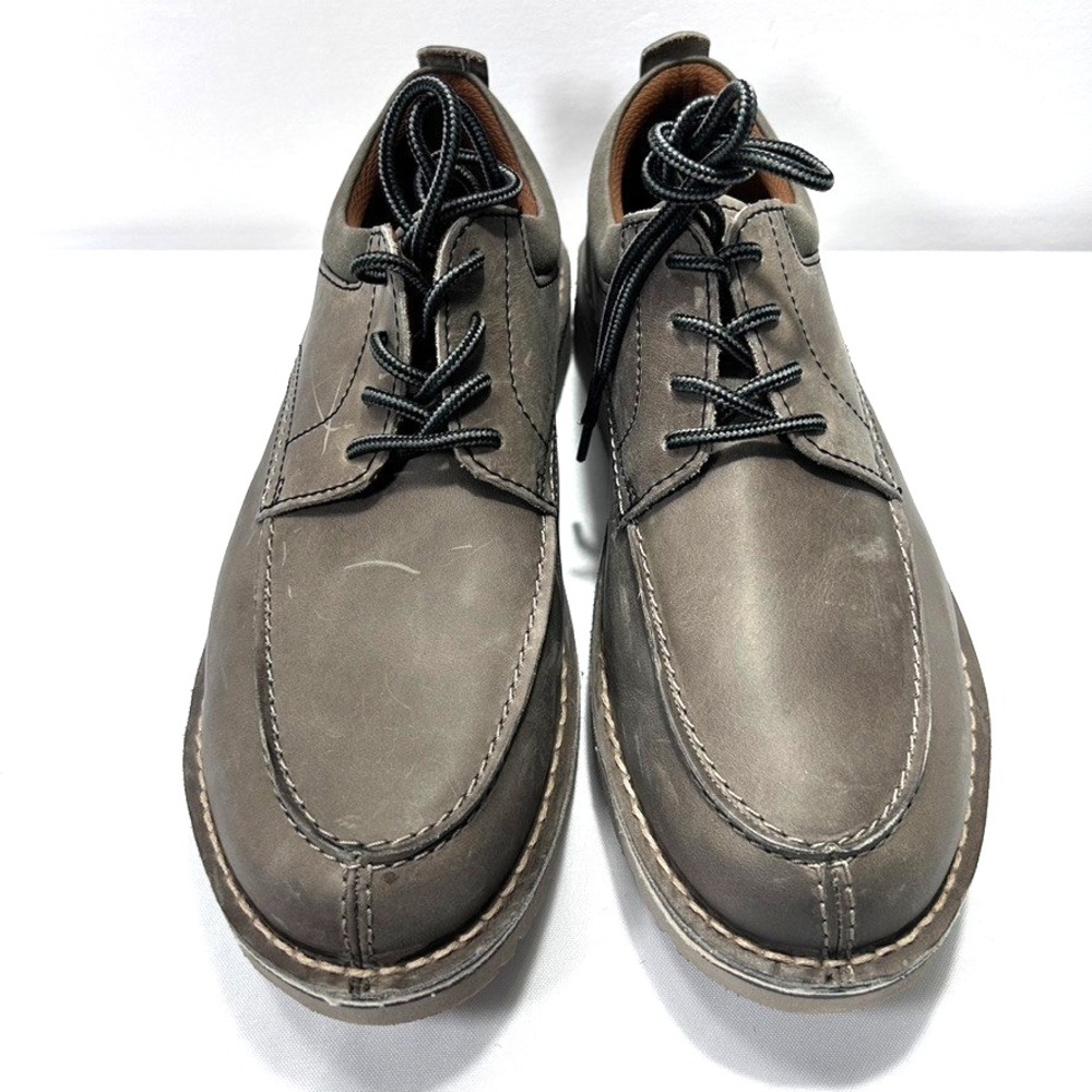Clarks Men's Eastridge Moc Grey Leather US 11W - Picture 2 of 8